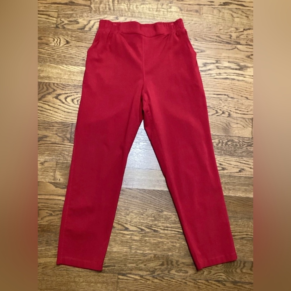 LuLaRoe Lena Red Large pants NWT - Picture 2 of 7